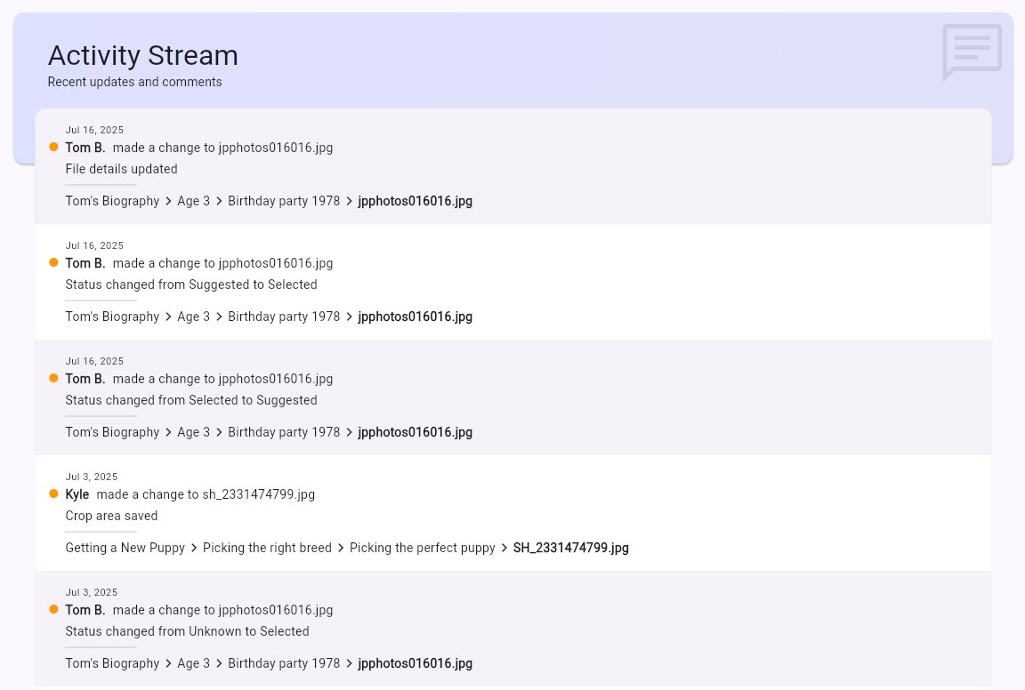 Activity Stream